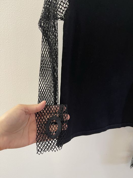 Bluza cu maneci din plasa Zara