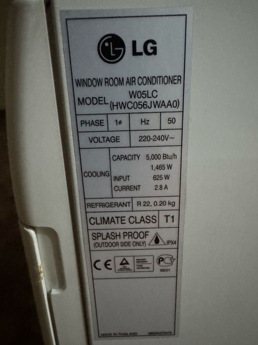 Продам оконный кондиционер LG