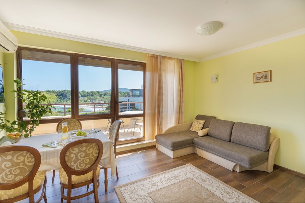 Целогодишен наем 20 мин от Бургас, гледка море с  паркомясто 1100лв