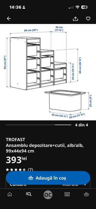 Comoda copii Trofast ikea