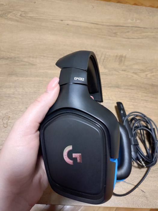 Геймърски слушалки Logitech G432, Микрофон, Черни