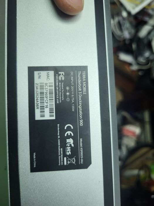 Докинг станция terra mobile thunderbolt 3  900