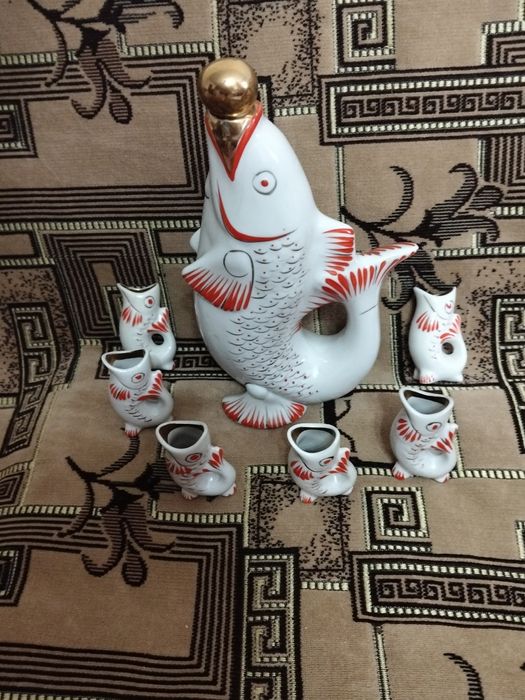 Сервиз "Рыбка", б/у, советских времён