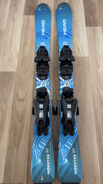 Schiuri copii HEAD Monster 97 cm + legături – folosite un singur sezon
