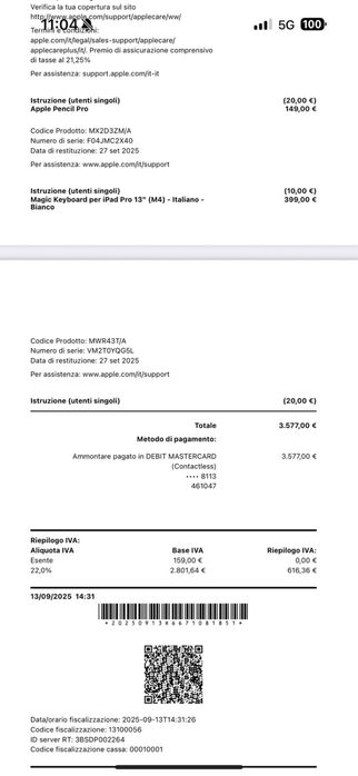 Ipad Pro 13 (M4)2TB
