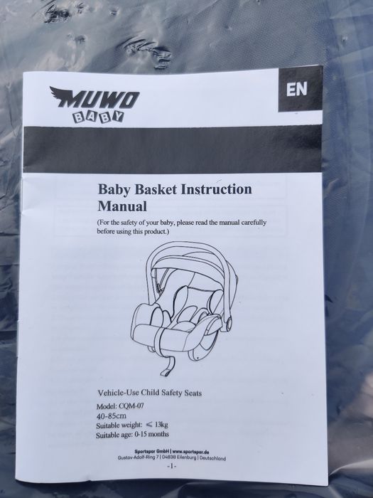 Carucior 3 in 1 NOU - Muwo Baby