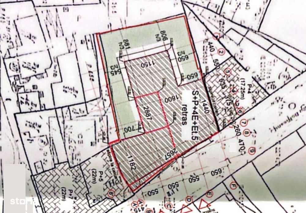 Grozavesti, teren 890 mp,deschidere 23 ml