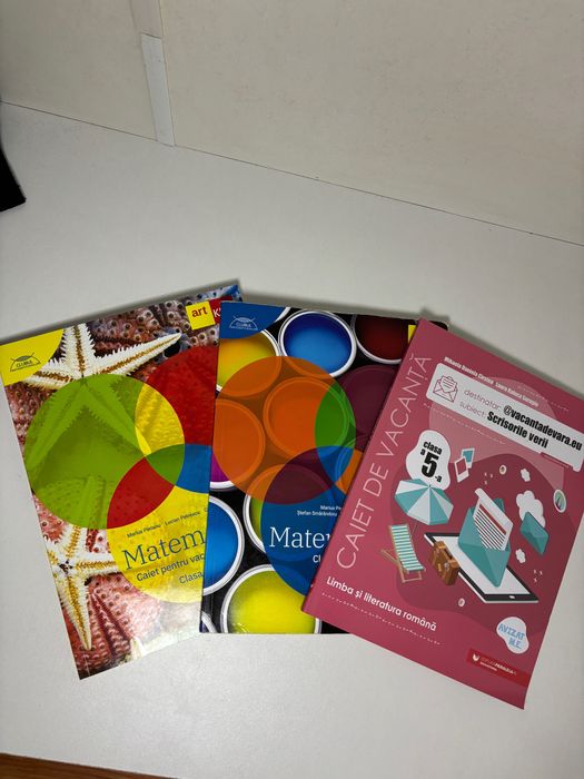 Caiete de vacanta Matematica/Limba și literatura română pentru clasa 5