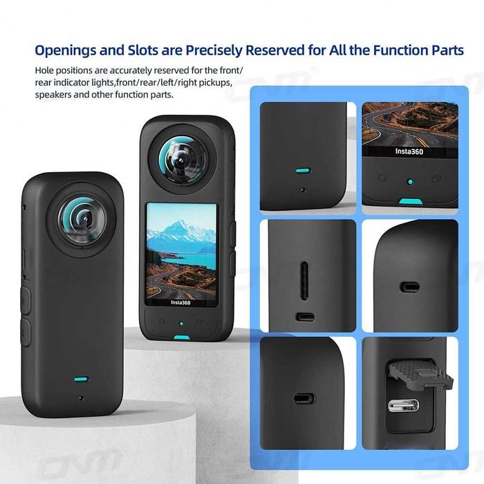 Husa silicon + protectie obiectiv camera actiune Insta360 X3