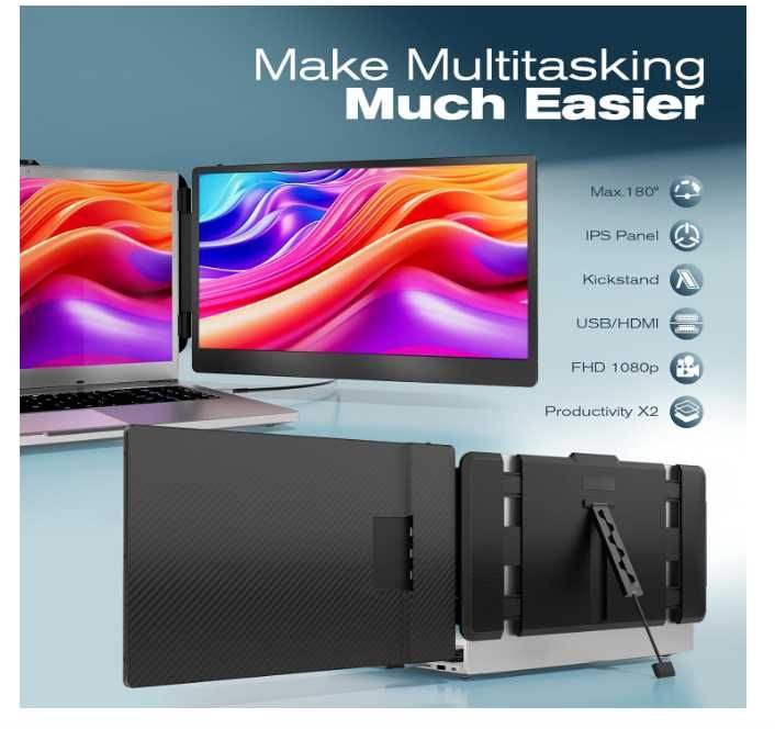 Monitor portabil TeamGee S1  Laptop Telefon tip c IPS 1080p