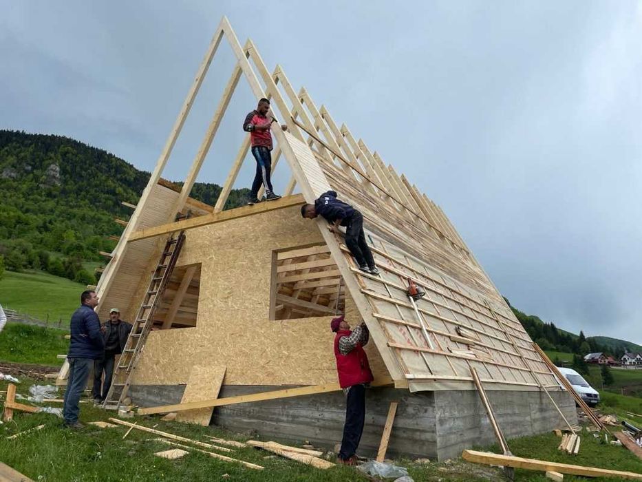 Case si cabane din structura de lemn