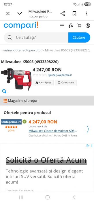 Demolator milwaukee K500 S