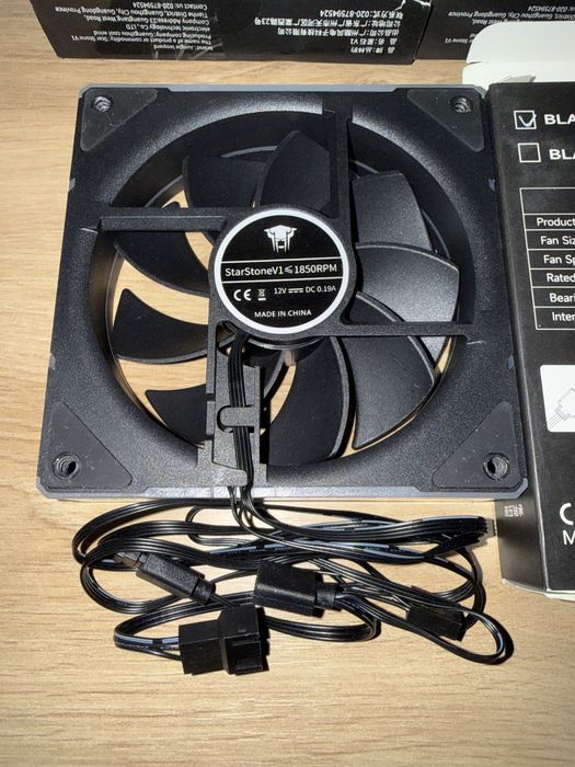 Ventilator PC TZMRIT StarStone V1 120mm ARGB PWM 1850RPM 58CFM 5V 3Pin 12V 4Pin Carcasa Gaming Open Box Desktop Cooler PC Sistem