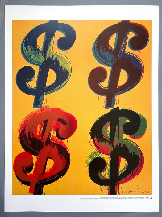 Litografie după Andy Warhol - 4$