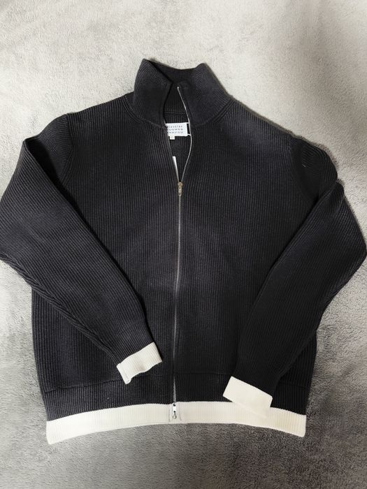 Черна плетена жилетка/яке Maison Margiela