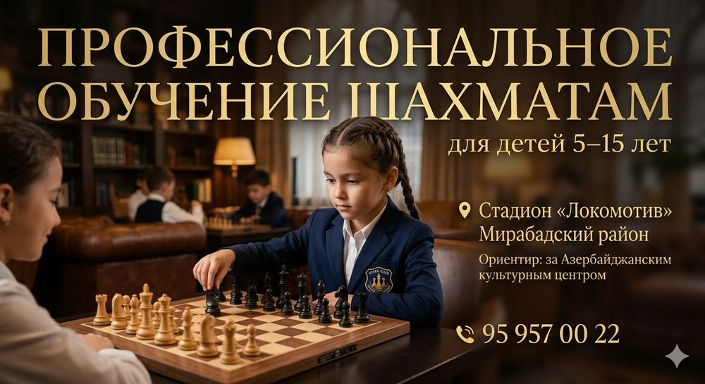 Профессиональные занятия по шахматам от опытного педагога