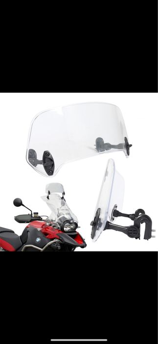 Parbriz suplimentar moto deflector vant inaltator prelungire