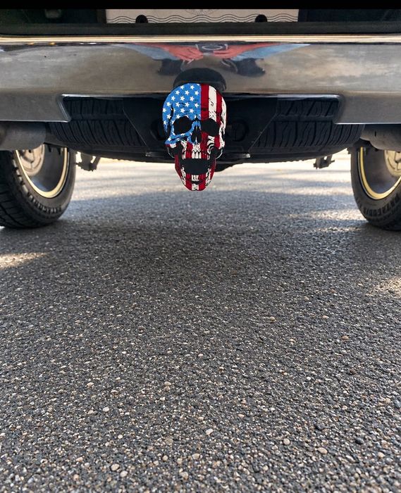 Капачка, капак за теглич с череп USA 3D | Dodge RAM, Ford, Chevrolet, Jeep
