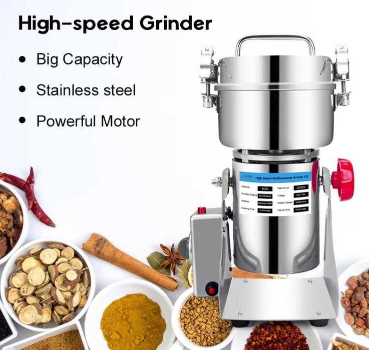 800гр 3000W 36000Об/м Мелачка Подправки Билки Галета Суха Храна Зърно