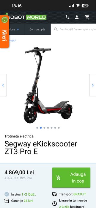 Segway ZT3 pro E stare foarte buna