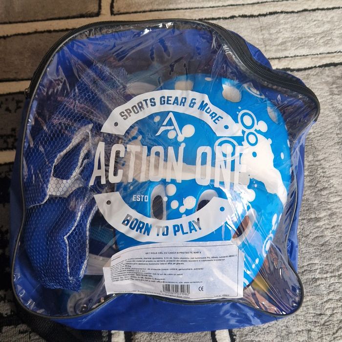 Role Copii Marime 31 34 + Casca Jenunchere Cotiere mănuși