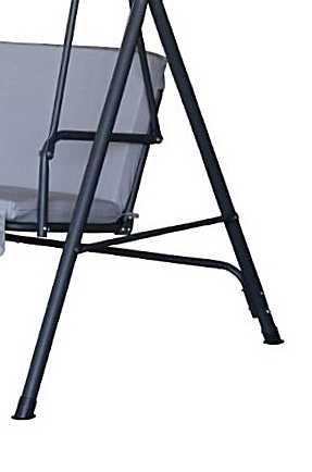 Balansoar Leagan Banca Metal Gri Curte Gradina Terasa 3 Persoane Relaxare Livrare GRATUITA !