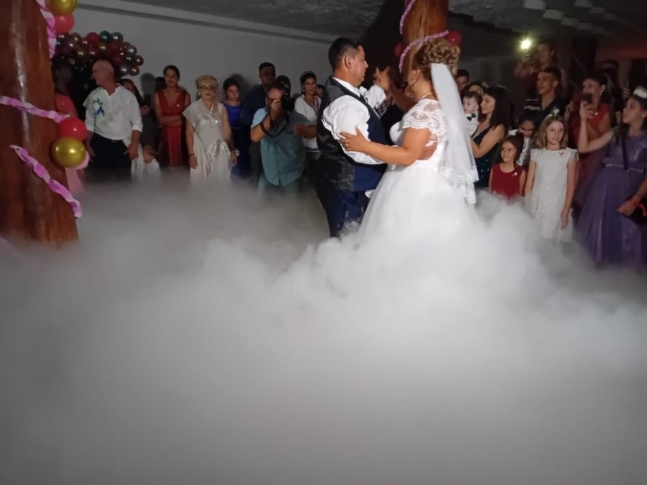 Fum greu gheata carbonica nunți botezuri petreceri