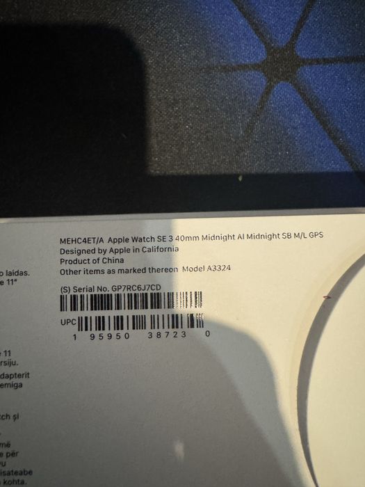 Apple watch se3 2025 IN GARANTIE