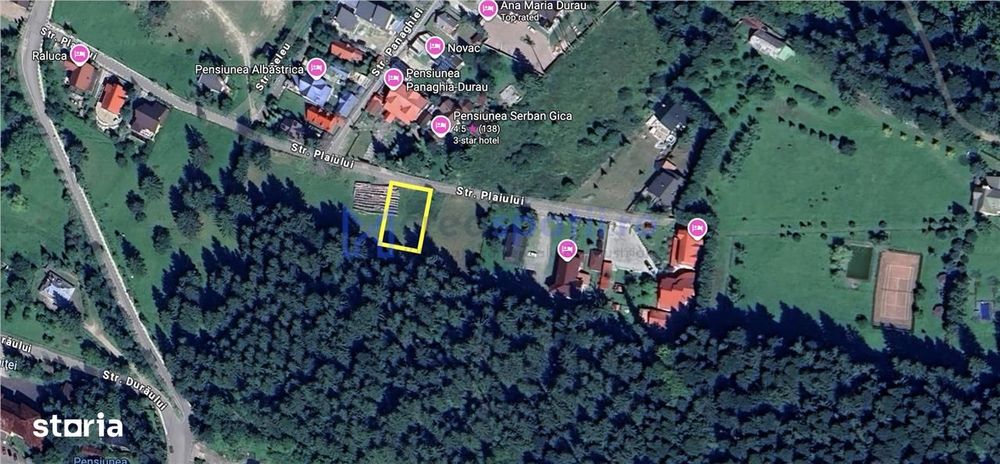 Teren in Statiunea Durau, Ceahlau, 1046mp, str. Stejarului