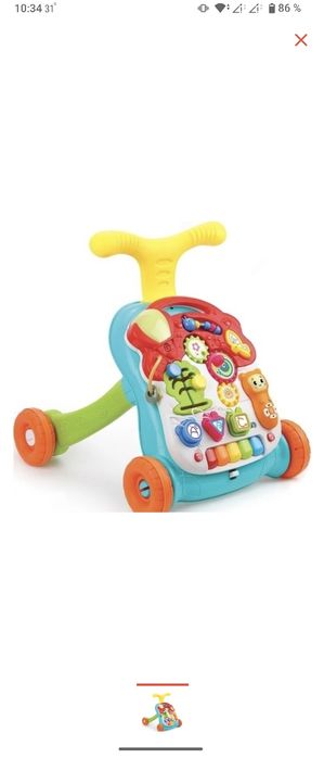 Ходунки каталка + музыкальный столик