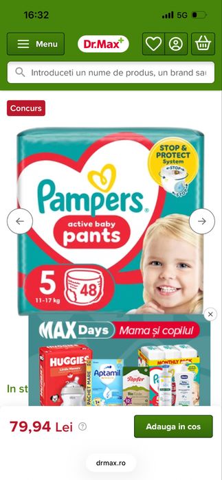 Pampers pants 5