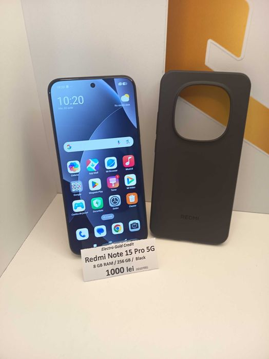 Redmi Note 15 Pro 5G 8GB RAM/256GB/Black/Produs impecabil! ID10705
