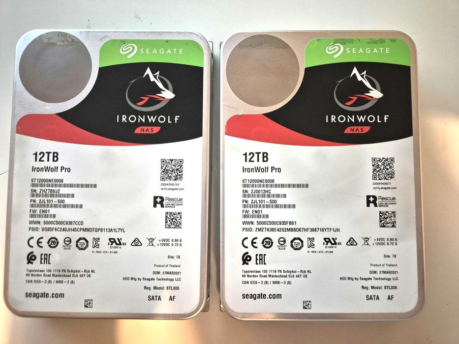 2 x HDD Seagate IronWolf Pro 12TB