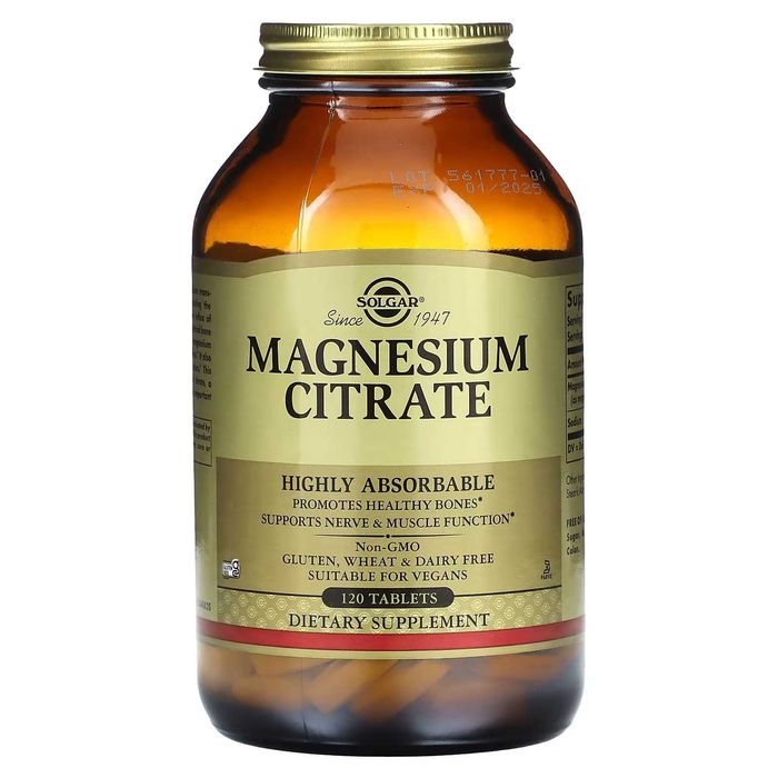 Магний цитрат Solgar  Magnesium Citrate USA