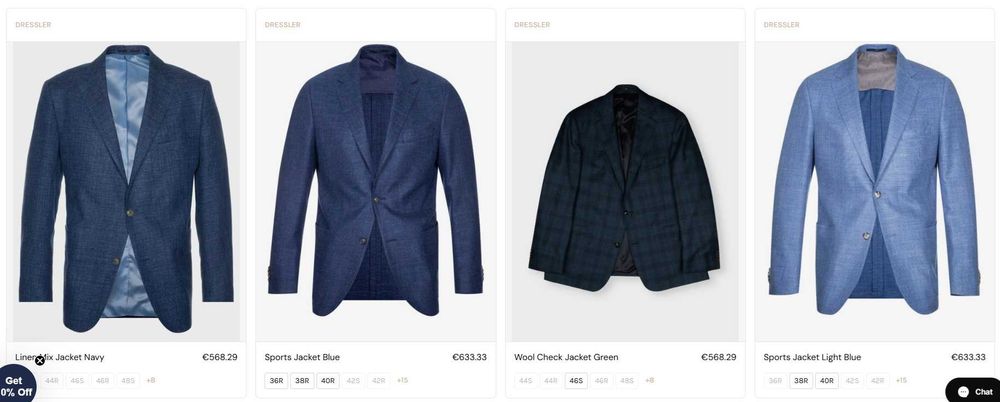 Sacou blazer 50 XL de lux Eduard Dressler lana respirabila grey