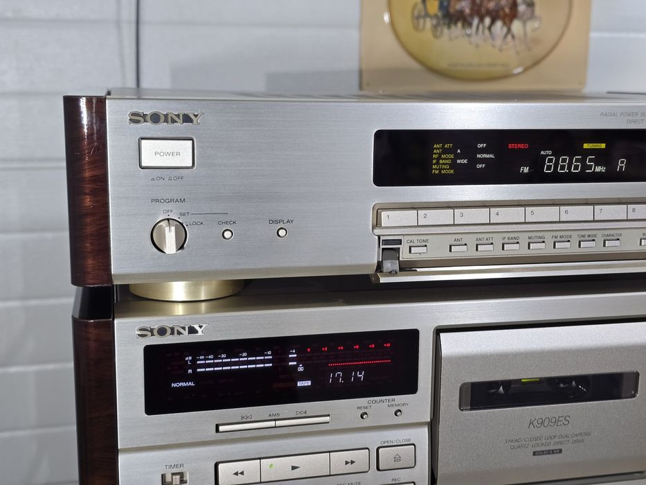 Linie audio SONY, amplificator F808ES, deck K909 ES, cd player X559ES