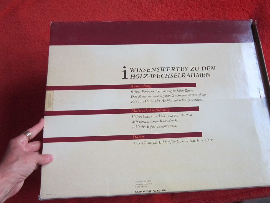 cadou rar 2x noua rama lemn,verde superba Germania