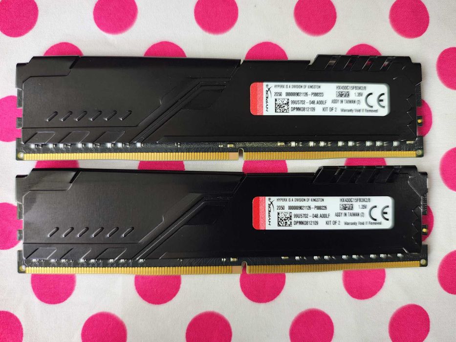 Kit Memorie Ram HyperX Fury 8GB DDR4 3000MHz CL15.