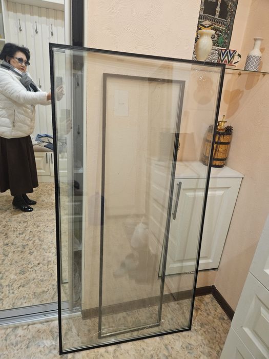 Отдам  стекло пакеты б/у  на окна