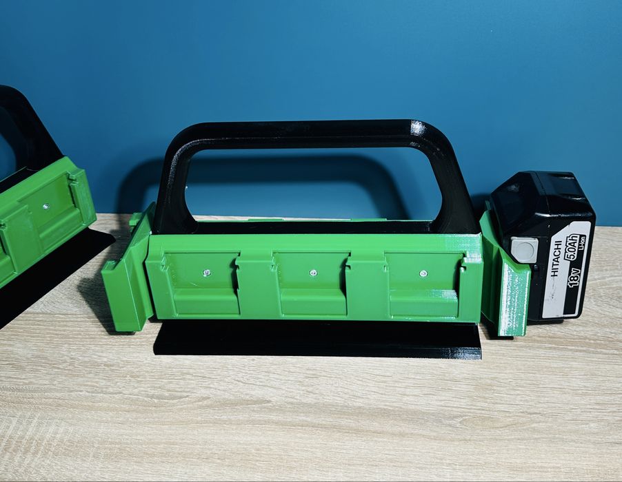 Geanta/ Suport organizare acumulatori Hitachi / Hikoki 18V