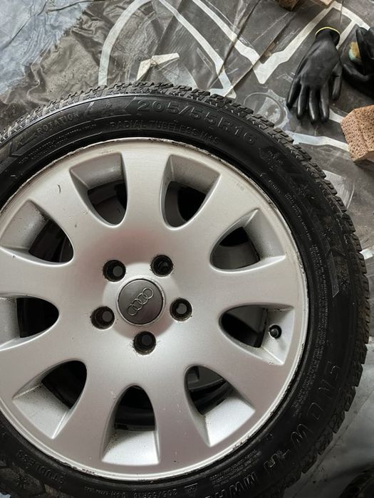 4 броя,Лети джанти 16 със зимни гуми 205/55/16