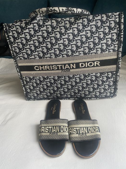 Christian Dior комплект чанта+чехли