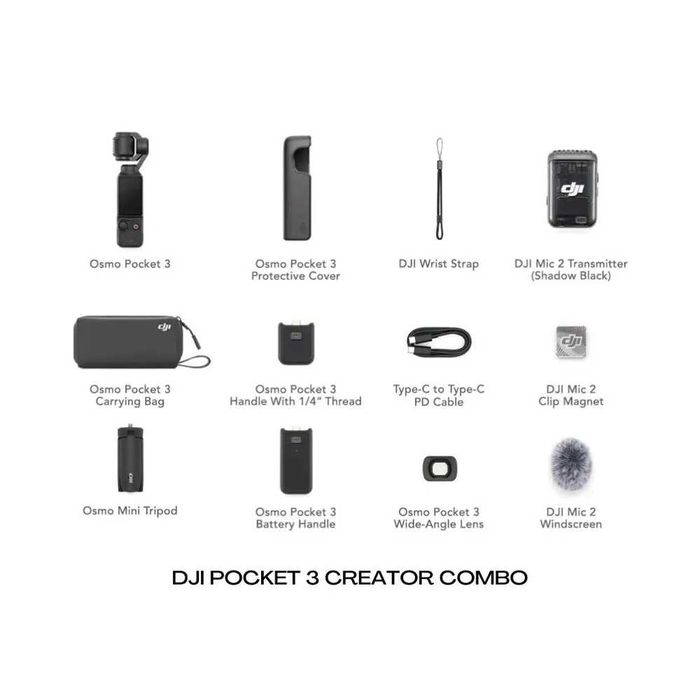 Новая Экшн-камера DJI Osmo Pocket 3 Creator Combo Black Доставка