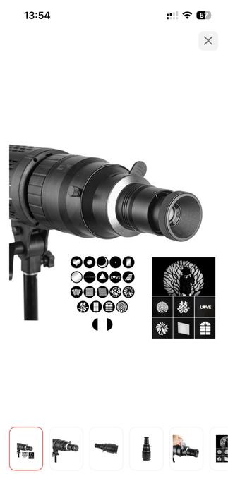 Постоянный свет JAGA Gobo-21 (насадка)