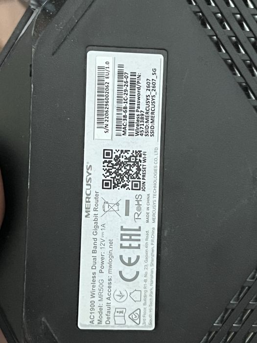 Router Wi-Fi Mercusys MR50G AC1900 Dual Band Gigabit – Ca nou