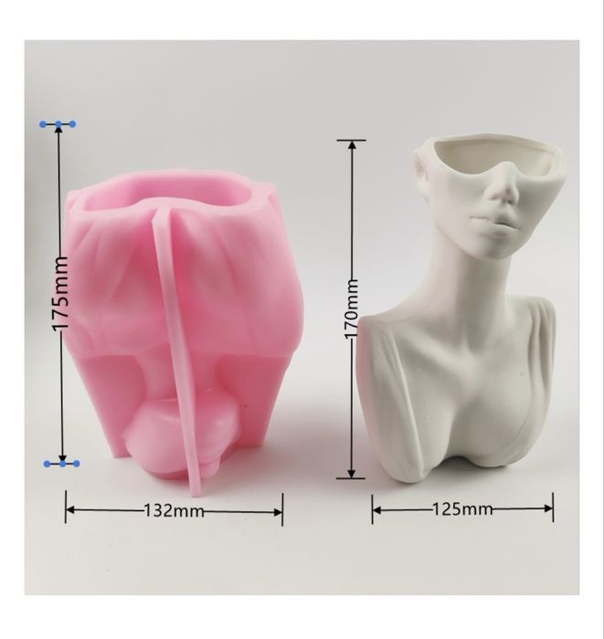 Силикон форма для гипса ваза