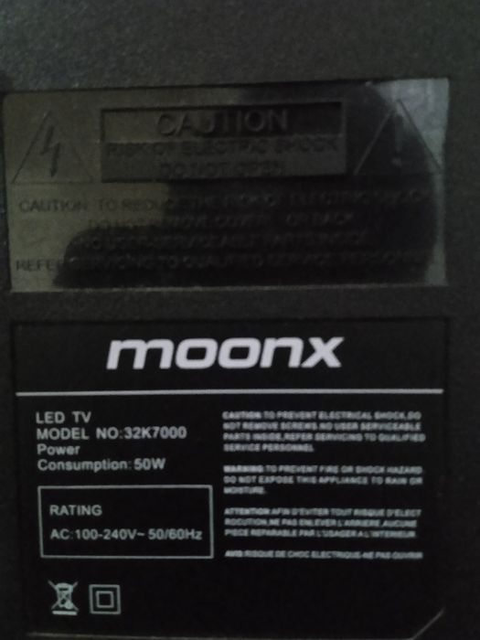 Продается 32" LED телевизор MOONX с ТВ приставкой X96mini
