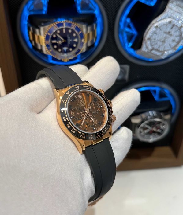 rolex daytona 4130 choholat rubber