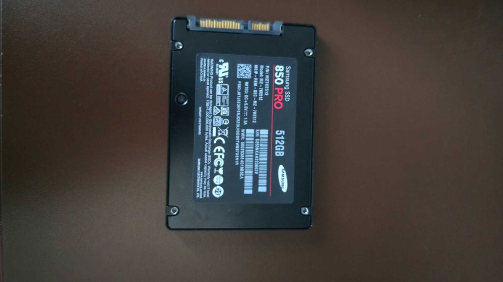 SSD Samsung 850 pro 512gb