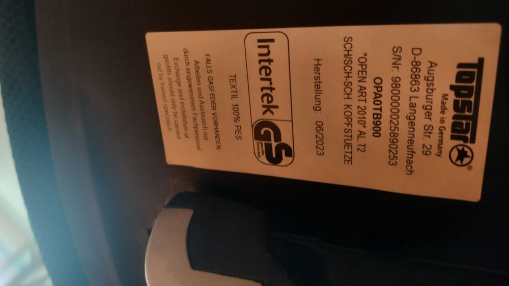 Ергономичен немски офис стол Topstar